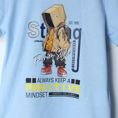 Delighted Blue Themed Boys T-Shirt T-Shirt Iluvlittlepeople 