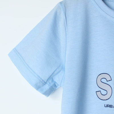 Delighted Blue Themed Boys T-Shirt T-Shirt Iluvlittlepeople 