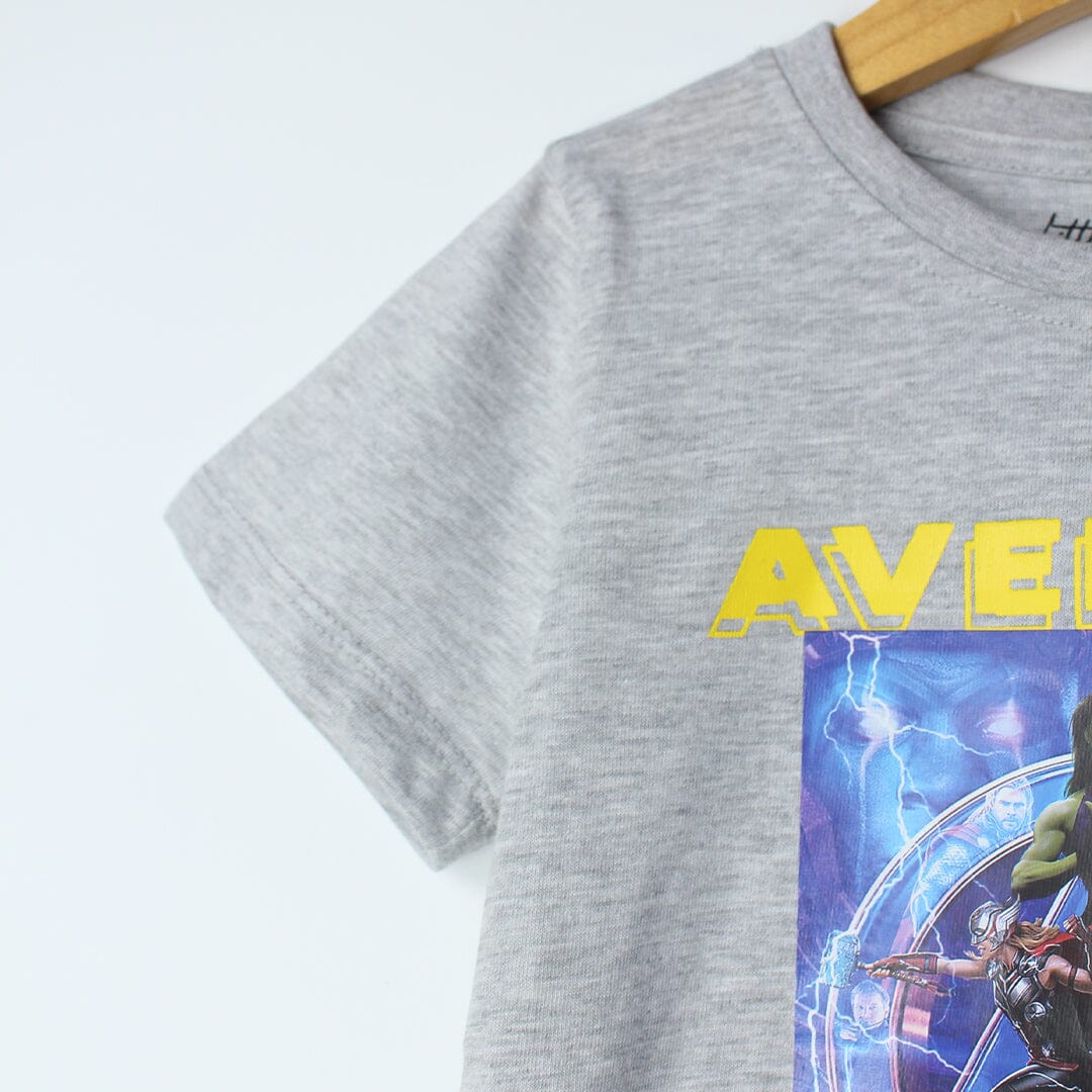 Super Grey Themed Boys T-Shirt T-Shirt Iluvlittlepeople 