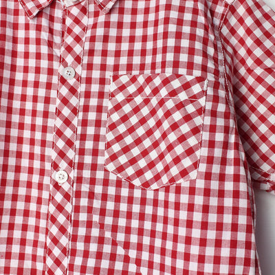 Super Red Themed Stylish Boys Casual Shirt Casual Shirt Iluvlittlepeople 