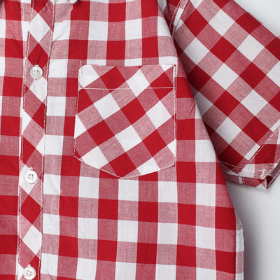 Desire Red Themed Stylish Boys Casual Shirt Casual Shirt Iluvlittlepeople 