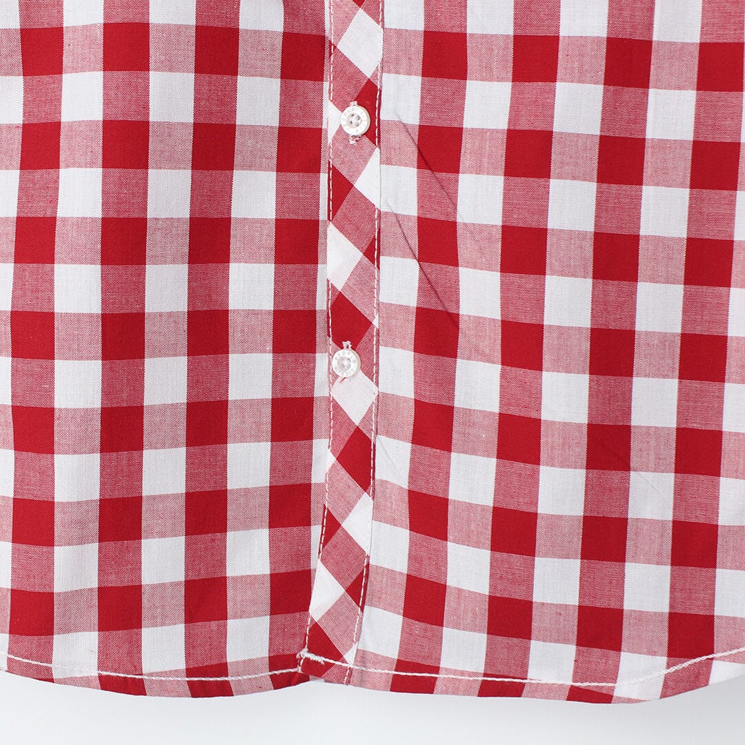 Desire Red Themed Stylish Boys Casual Shirt Casual Shirt Iluvlittlepeople 