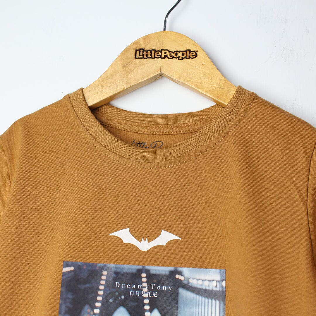 Fancy Mustard Themed Boys T-Shirt T-Shirt Iluvlittlepeople 