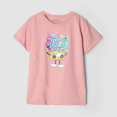 Sweet Pink Themed Girls T-Shirt T-Shirt Iluvlittlepeople 3-4 Years Summer Pink