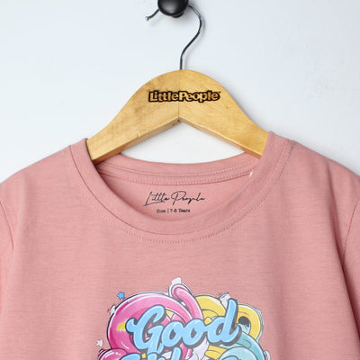 Sweet Pink Themed Girls T-Shirt T-Shirt Iluvlittlepeople 