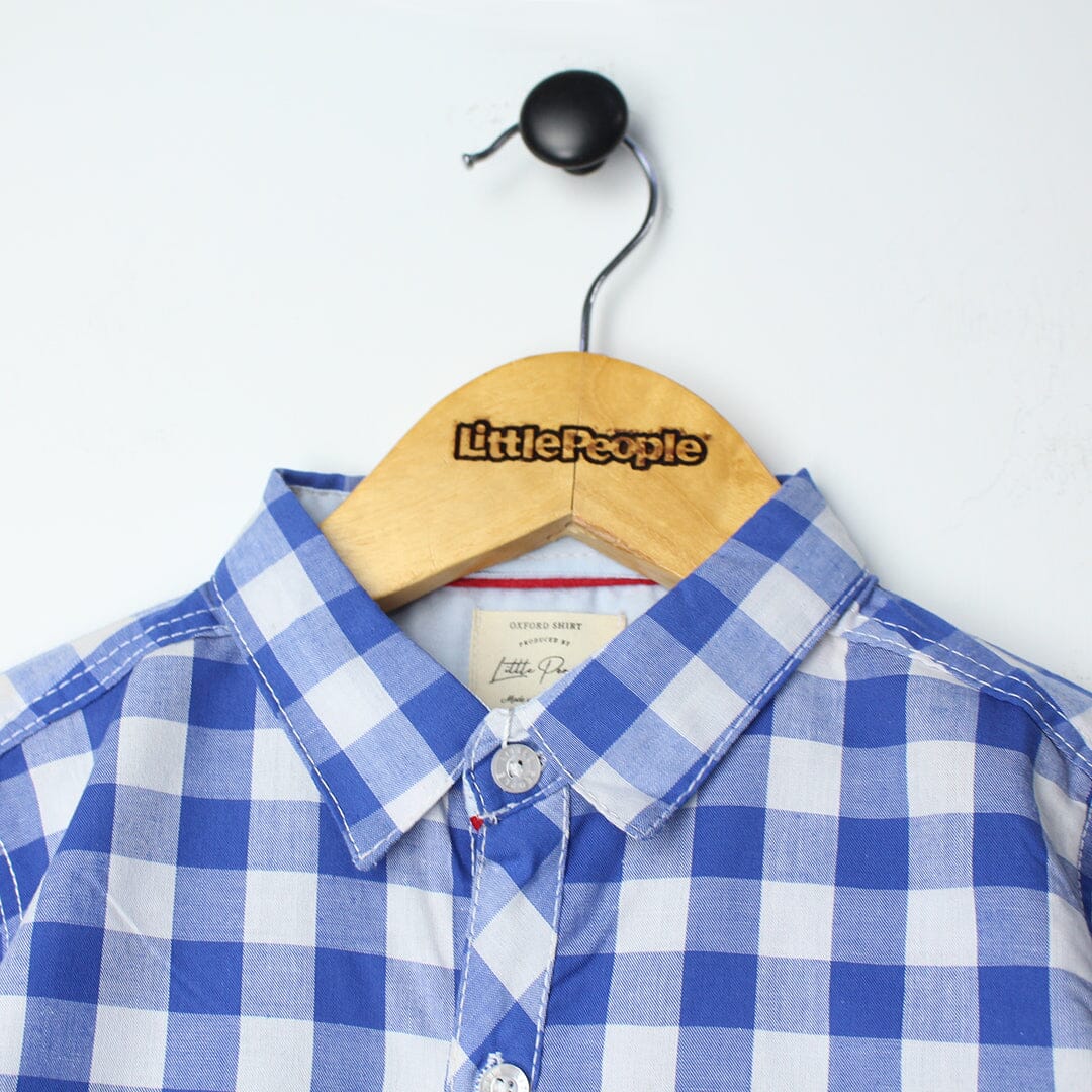 Delighted Blue Themed Stylish Boys Casual Shirt Casual Shirt Iluvlittlepeople 