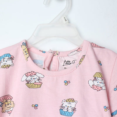 Sweet Pink Themed Girls T-Shirt T-Shirt Iluvlittlepeople 