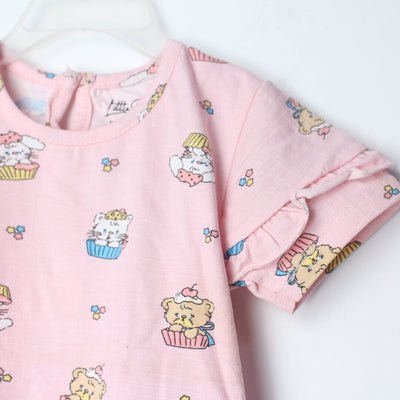 Sweet Pink Themed Girls T-Shirt T-Shirt Iluvlittlepeople 