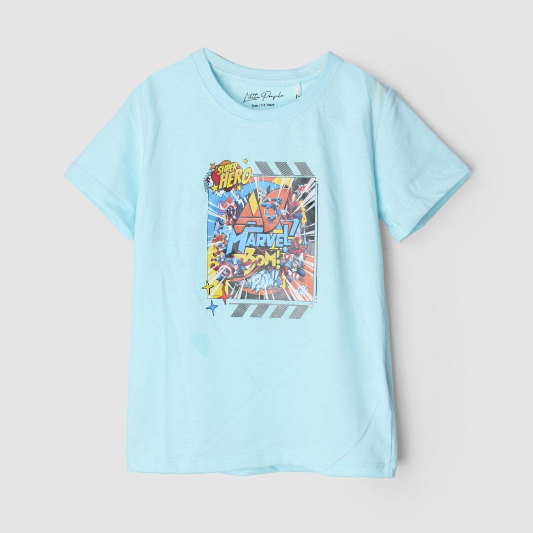 Decent Aqua Themed Boys T-Shirt T-Shirt Iluvlittlepeople 3-4 Years Aqua Summer