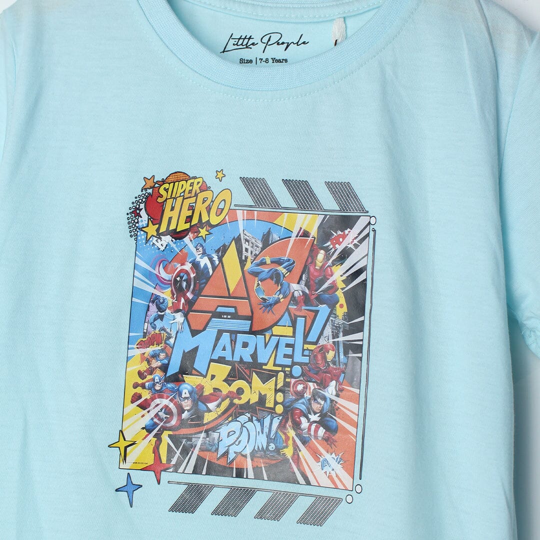 Decent Aqua Themed Boys T-Shirt T-Shirt Iluvlittlepeople 