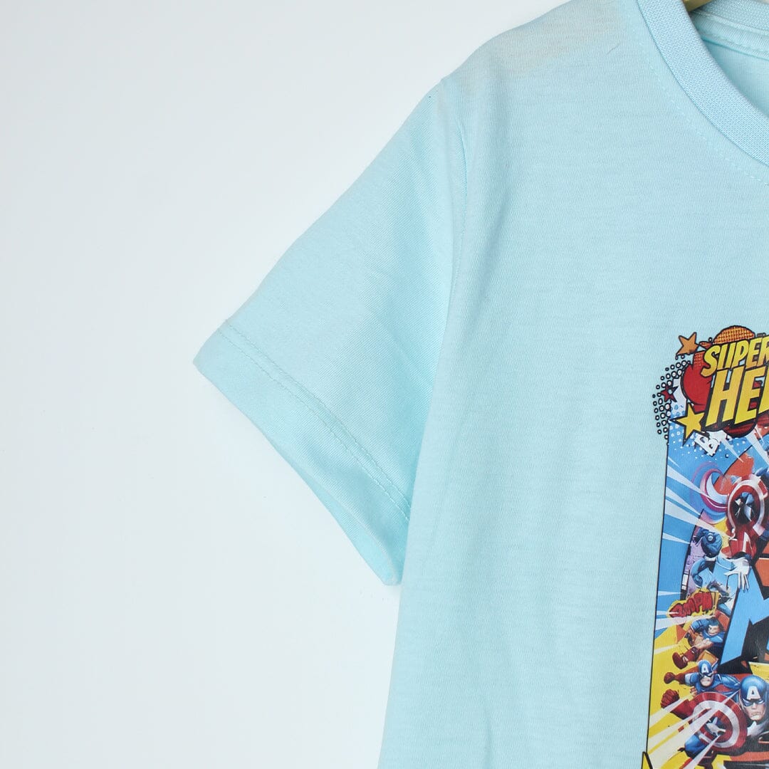 Decent Aqua Themed Boys T-Shirt T-Shirt Iluvlittlepeople 