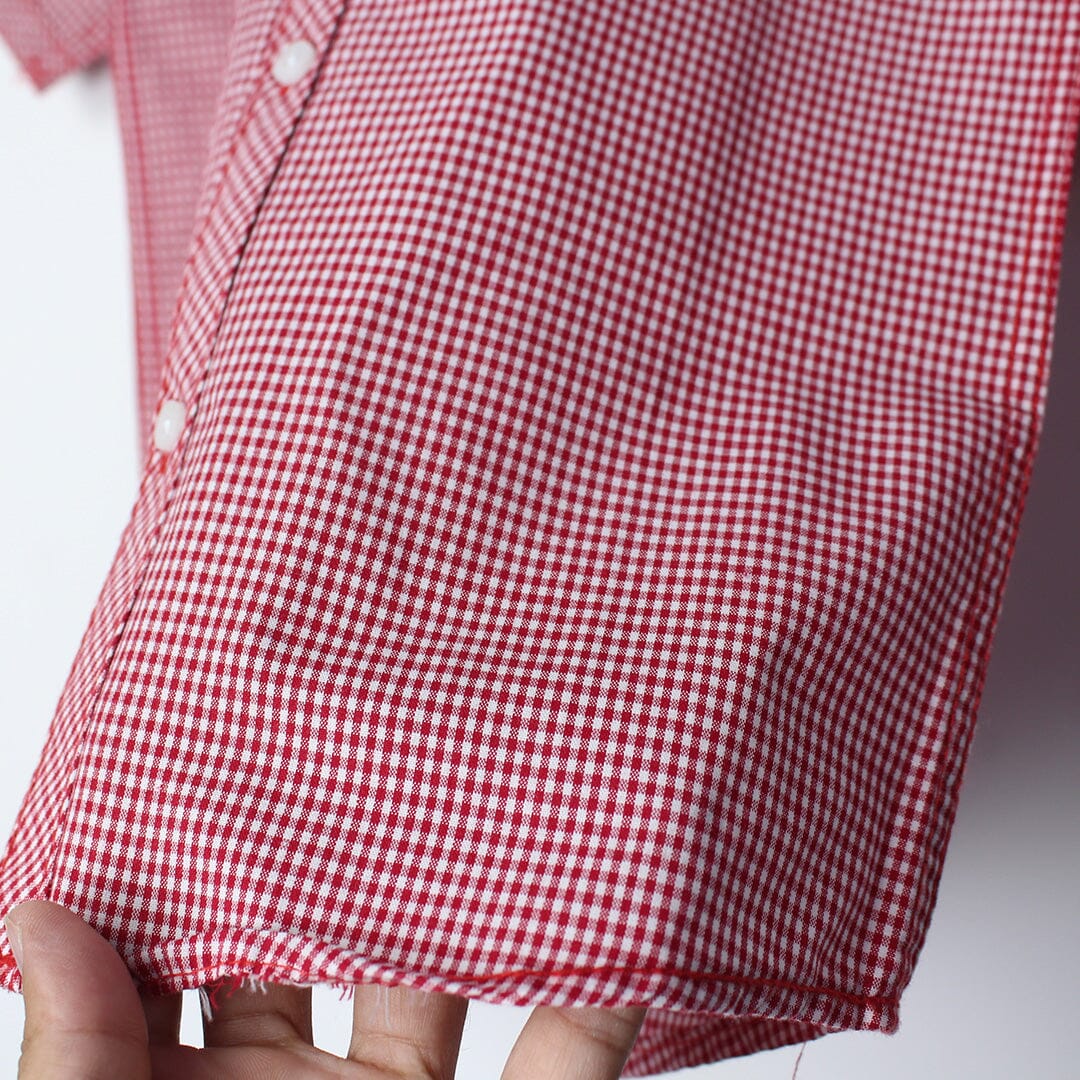 Delighted Red Themed Stylish Boys Casual Shirt Casual Shirt Iluvlittlepeople 