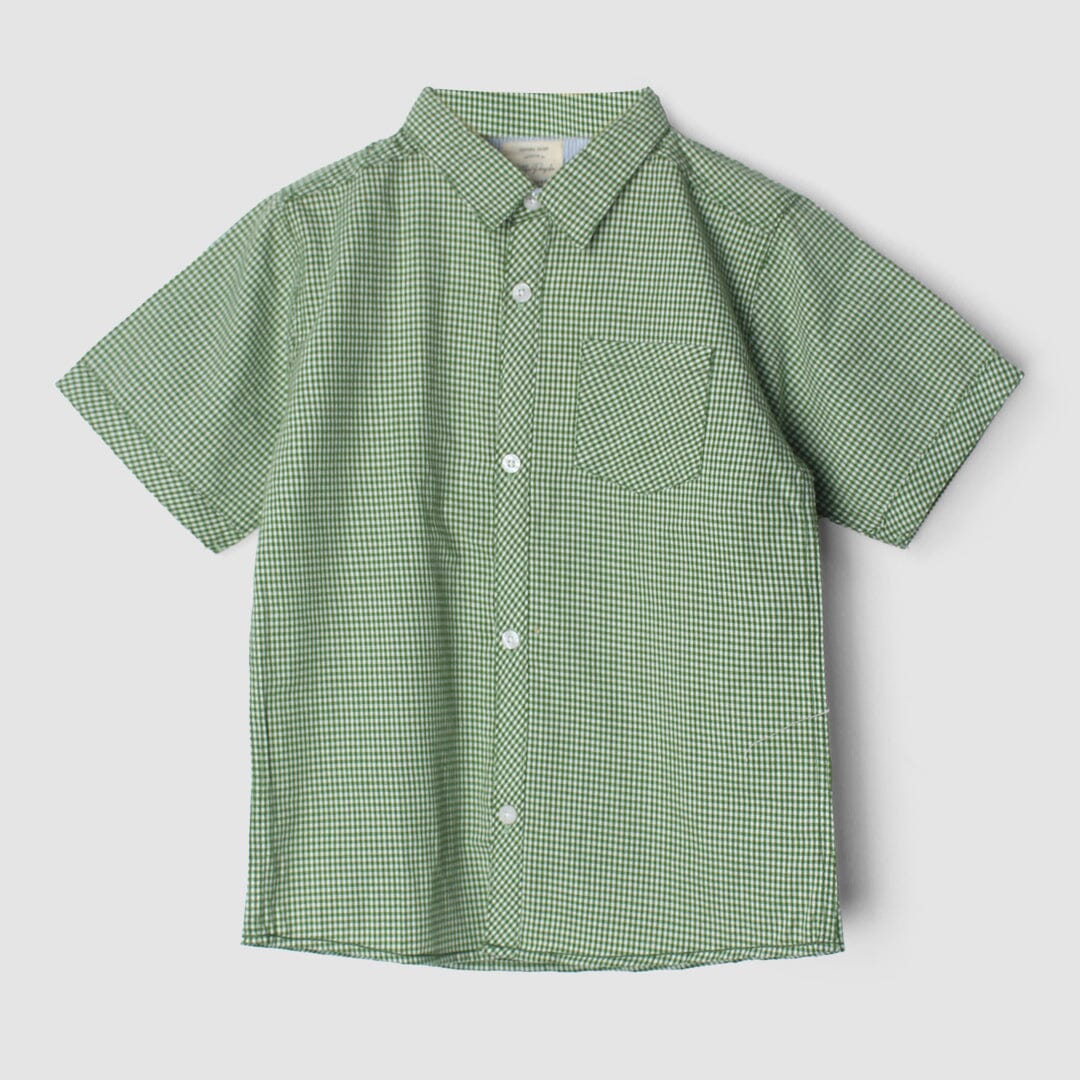 Decent Green Themed Stylish Boys Casual Shirt Casual Shirt Iluvlittlepeople 9-12 Months Green Summer