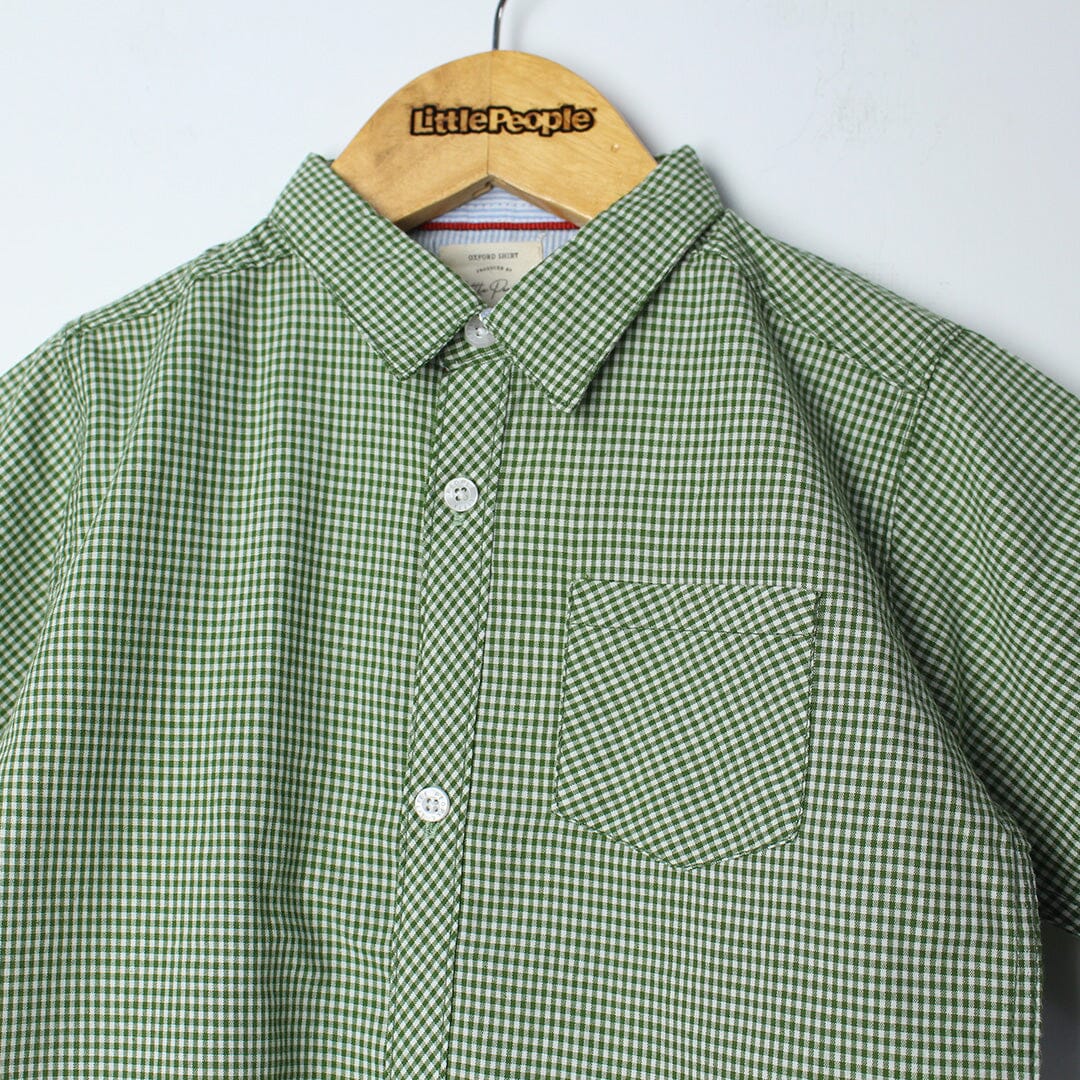 Decent Green Themed Stylish Boys Casual Shirt Casual Shirt Iluvlittlepeople 