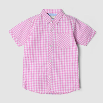 Crave Pink Themed Stylish Boys Casual Shirt Casual Shirt Iluvlittlepeople 2-3 Years Pink Summer