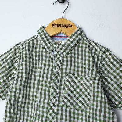 Urge Green Themed Stylish Boys Casual Shirt Casual Shirt Iluvlittlepeople 