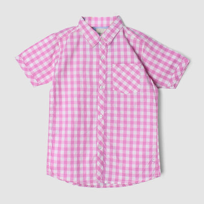 Crave Pink Themed Stylish Boys Casual Shirt Casual Shirt Iluvlittlepeople 2-3 Years Pink Summer