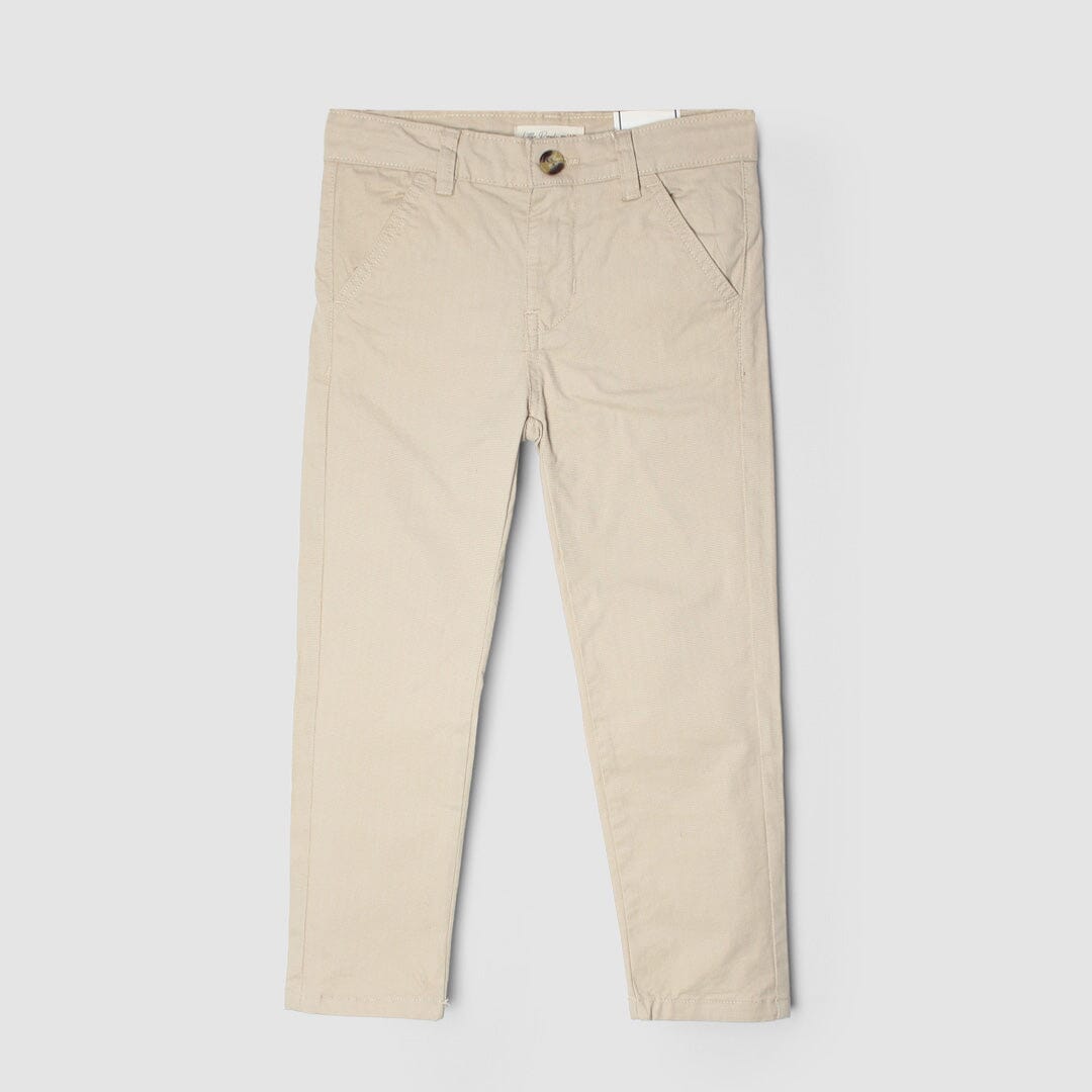Sober Cotton Blend Little Boy Dress Pant Dress Pant Iluvlittlepeople 12-18 Months Beige Cotton