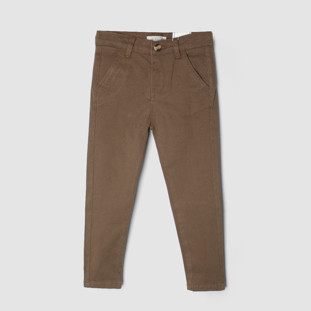 Crave Cotton Blend Little Boy Dress Pant Dress Pant Iluvlittlepeople 12-18 Months Brown Cotton