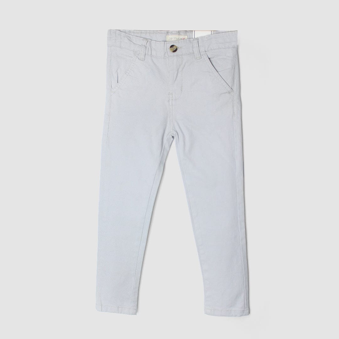 Fancy Cotton Blend Little Boy Dress Pant Dress Pant Iluvlittlepeople 12-18 Months Grey Cotton