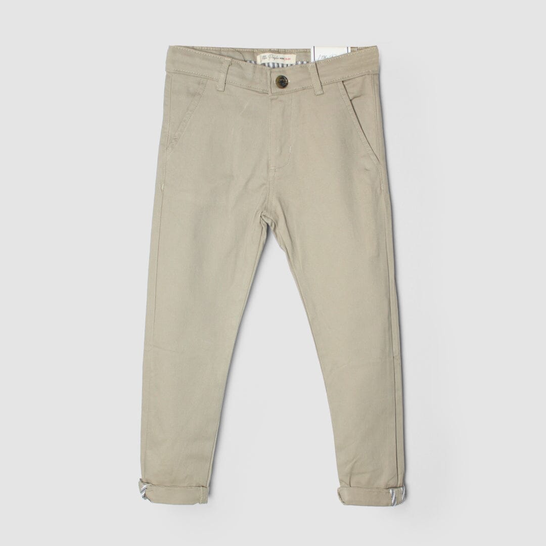 Sober Cotton Blend Little Boy Dress Pant Dress Pant Iluvlittlepeople 12-18 Months Beige Cotton