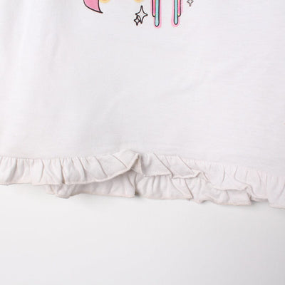 Unique White Themed Girls T-Shirt T-Shirt Iluvlittlepeople 