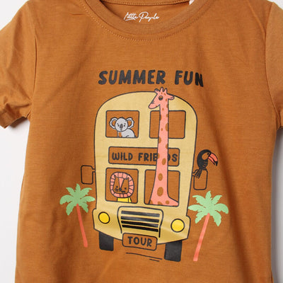 Stylish Mustard Themed Boys T-Shirt T-Shirt Iluvlittlepeople 