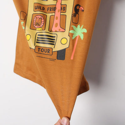 Stylish Mustard Themed Boys T-Shirt T-Shirt Iluvlittlepeople 