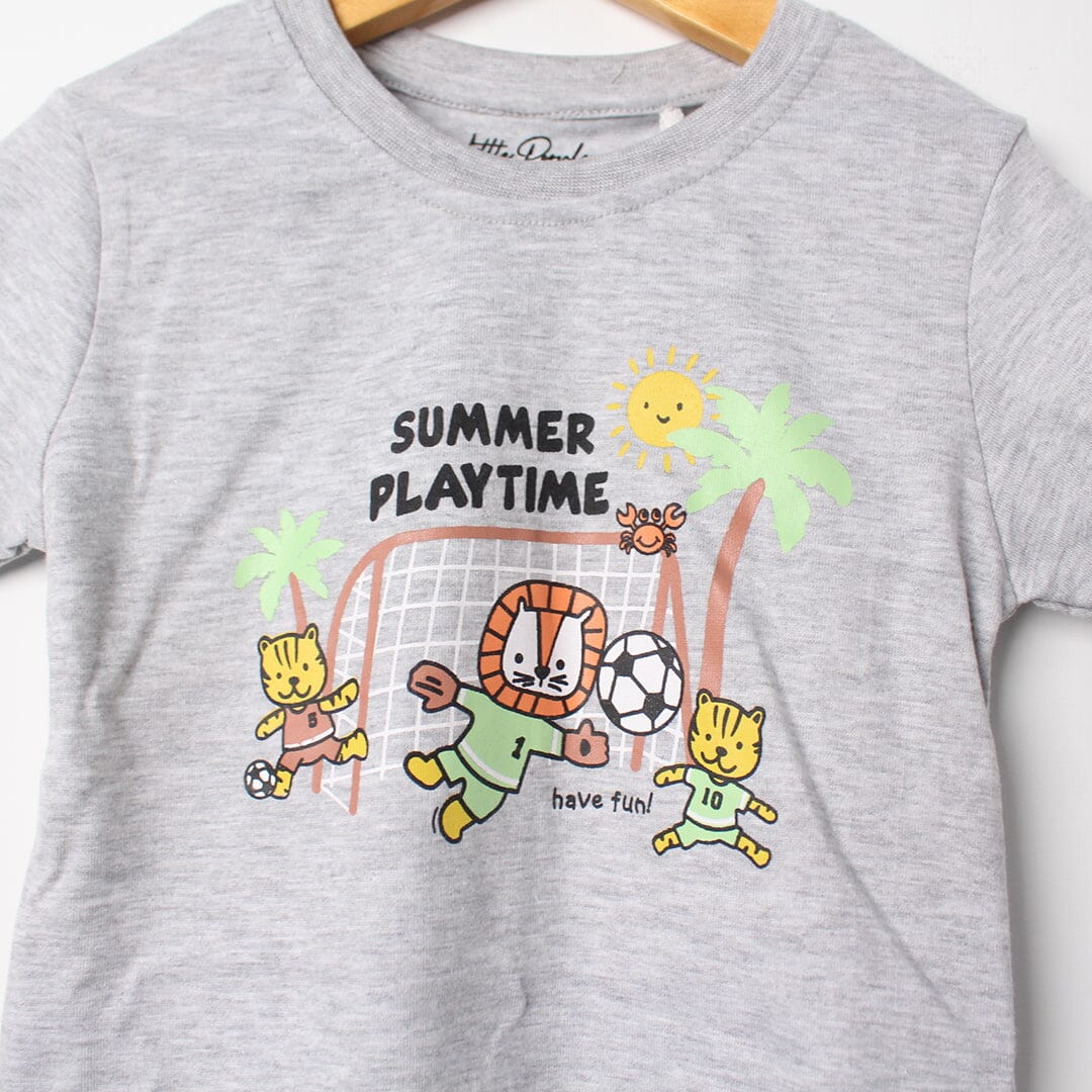 Urge Grey Themed Boys T-Shirt T-Shirt Iluvlittlepeople 