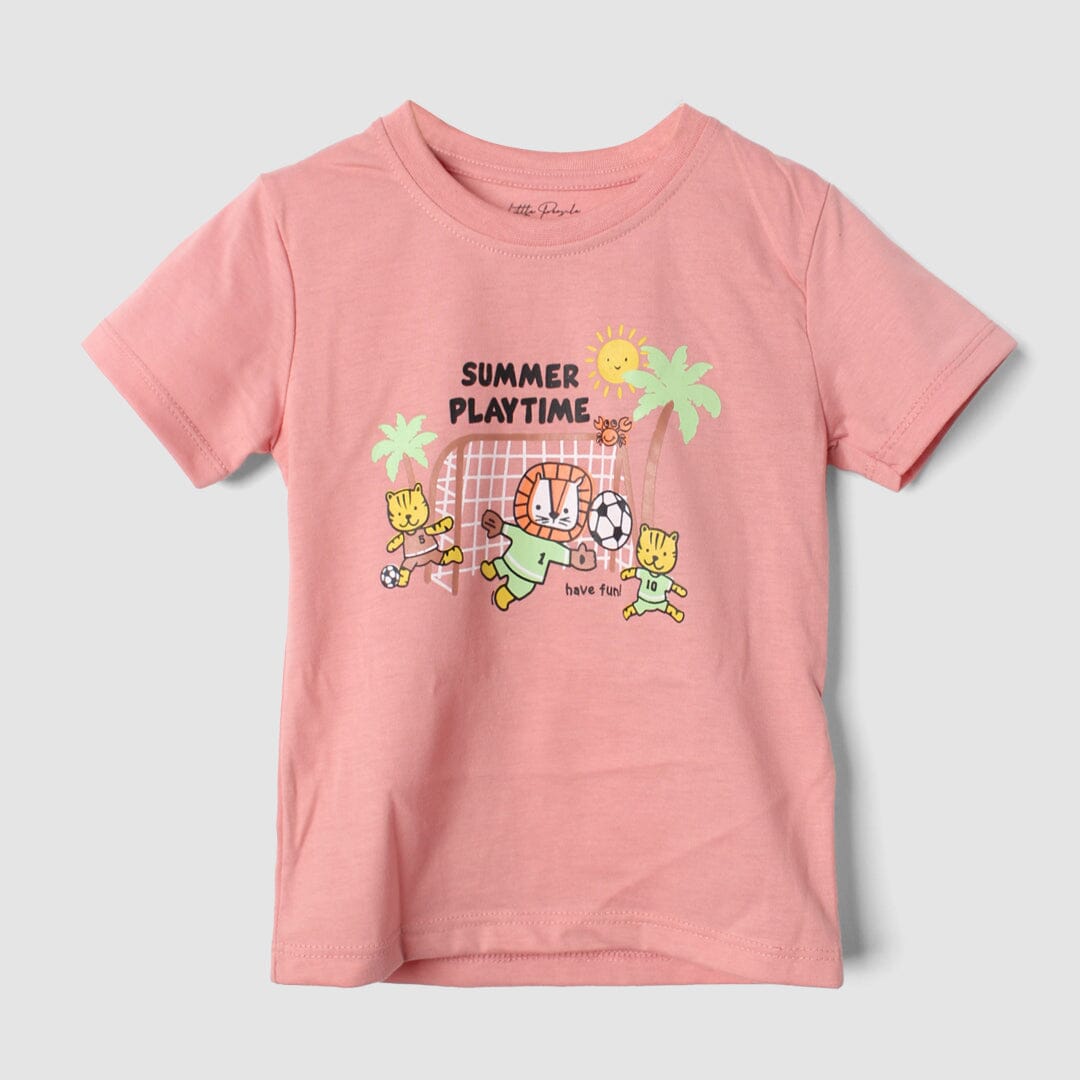 Desire Pink Themed Girls T-Shirt T-Shirt Iluvlittlepeople 3-6 Months Pink Summer