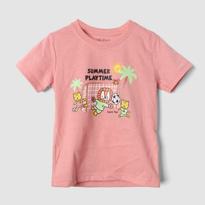 Desire Pink Themed Girls T-Shirt T-Shirt Iluvlittlepeople 3-6 Months Pink Summer