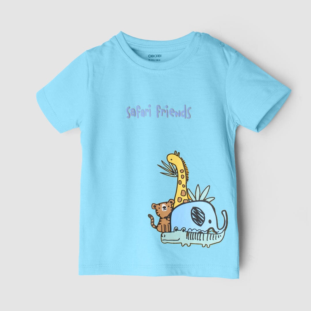 Decent Aqua Themed Boys T-Shirt T-Shirt Iluvlittlepeople 3-6 Months Aqua Summer