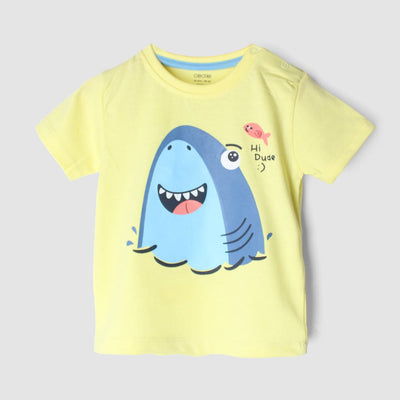 Desire Yellow Themed Boys T-Shirt T-Shirt Iluvlittlepeople 3-6 Months Yellow Summer