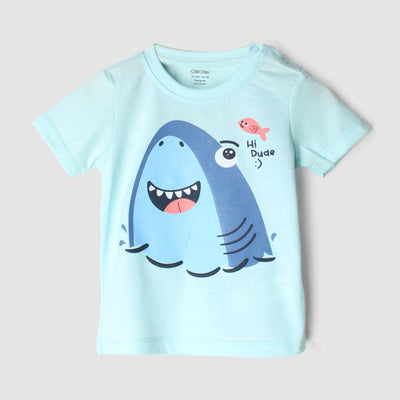 Sweet Blue Themed Boys T-Shirt T-Shirt Iluvlittlepeople 3-6 Months Blue Summer