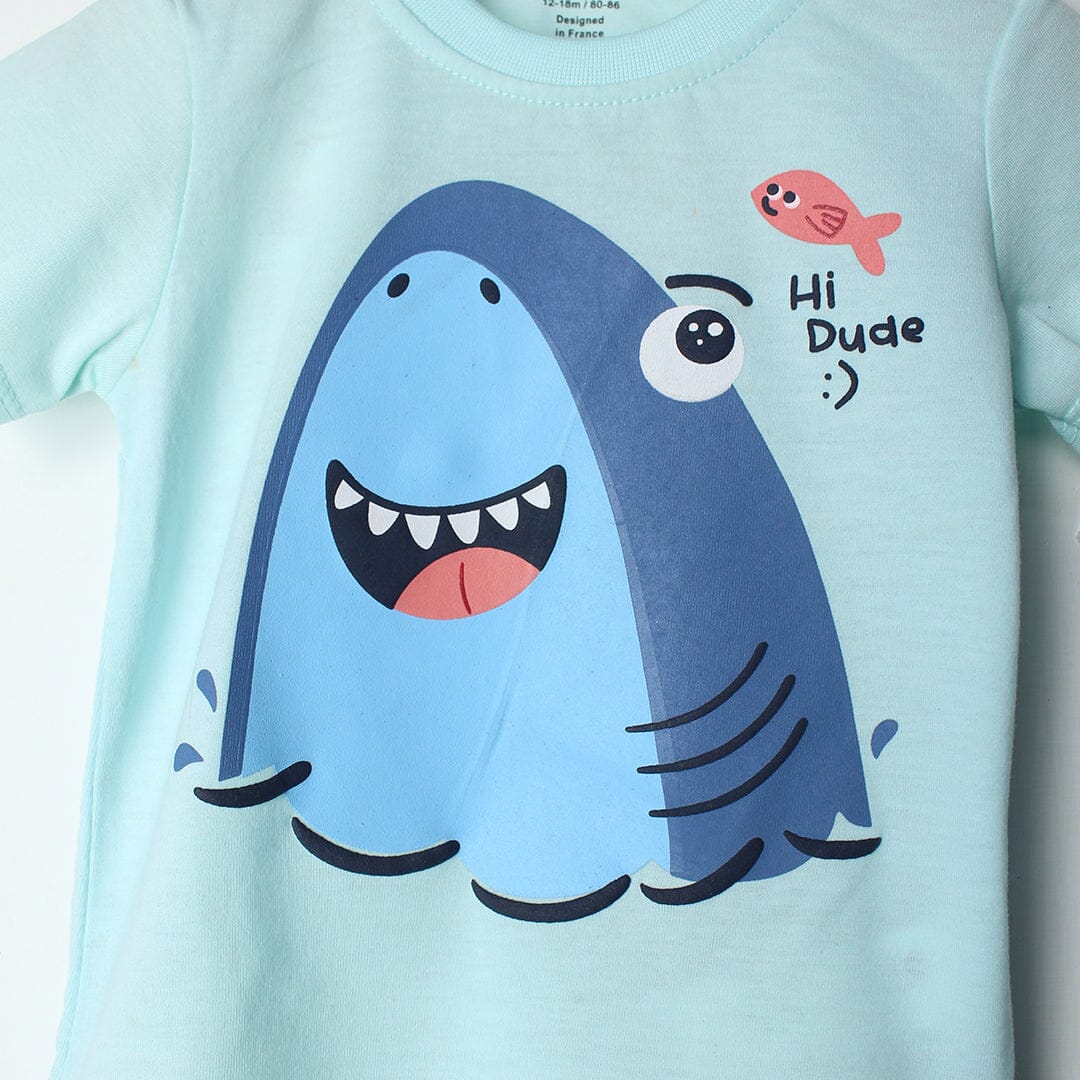 Sweet Blue Themed Boys T-Shirt T-Shirt Iluvlittlepeople 
