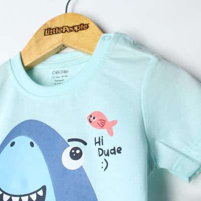 Sweet Blue Themed Boys T-Shirt T-Shirt Iluvlittlepeople 