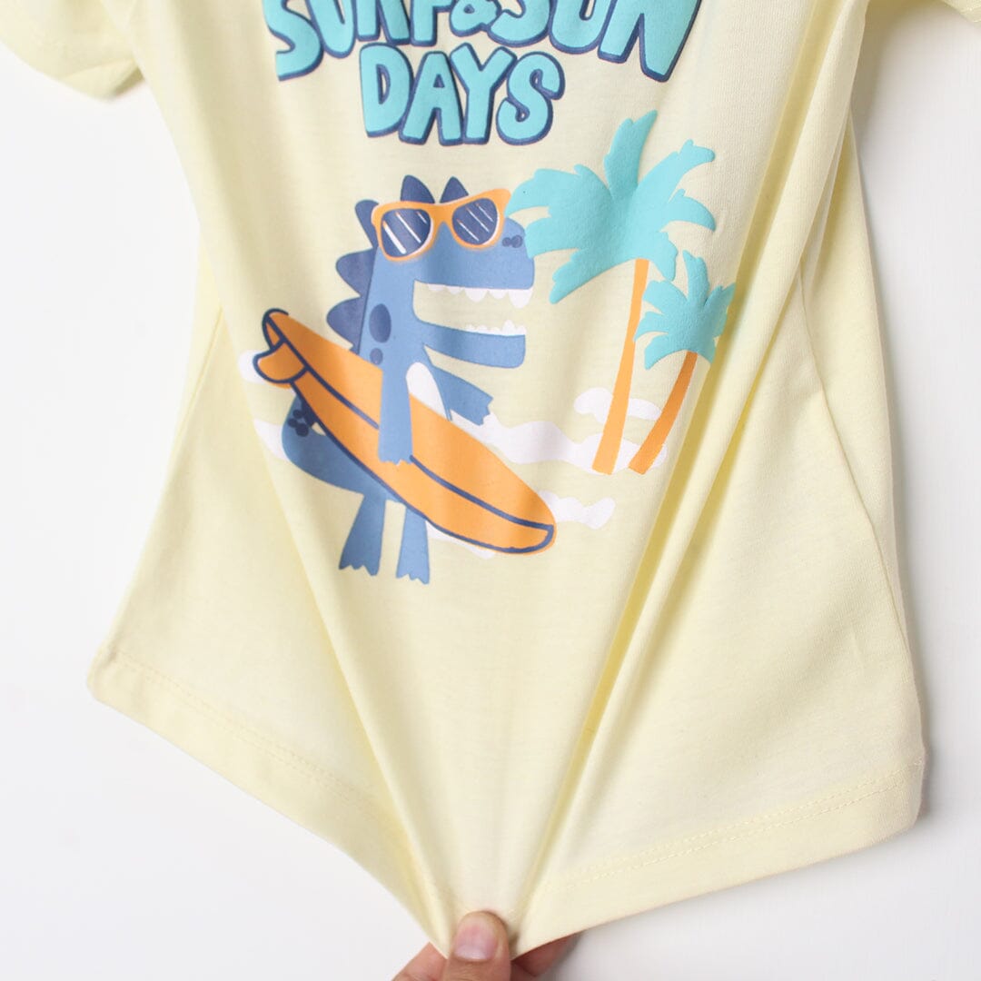 Modish Yellow Themed Boys T-Shirt T-Shirt Iluvlittlepeople 