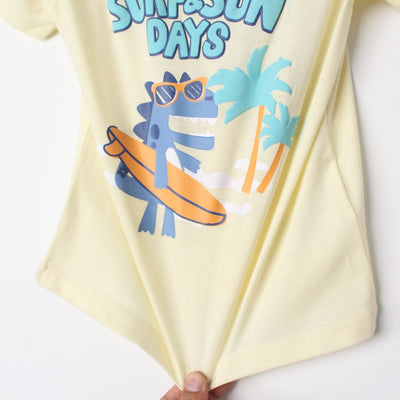 Modish Yellow Themed Boys T-Shirt T-Shirt Iluvlittlepeople 