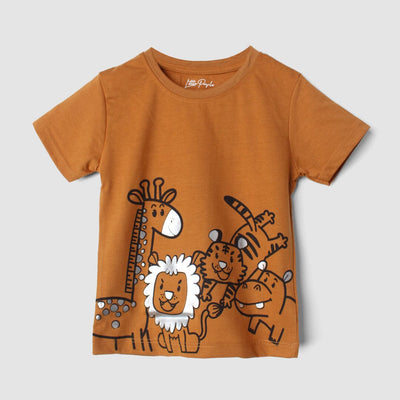 Stylish Mustard Themed Boys T-Shirt T-Shirt Iluvlittlepeople 3-6 Months Mustard Summer