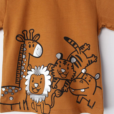 Stylish Mustard Themed Boys T-Shirt T-Shirt Iluvlittlepeople 