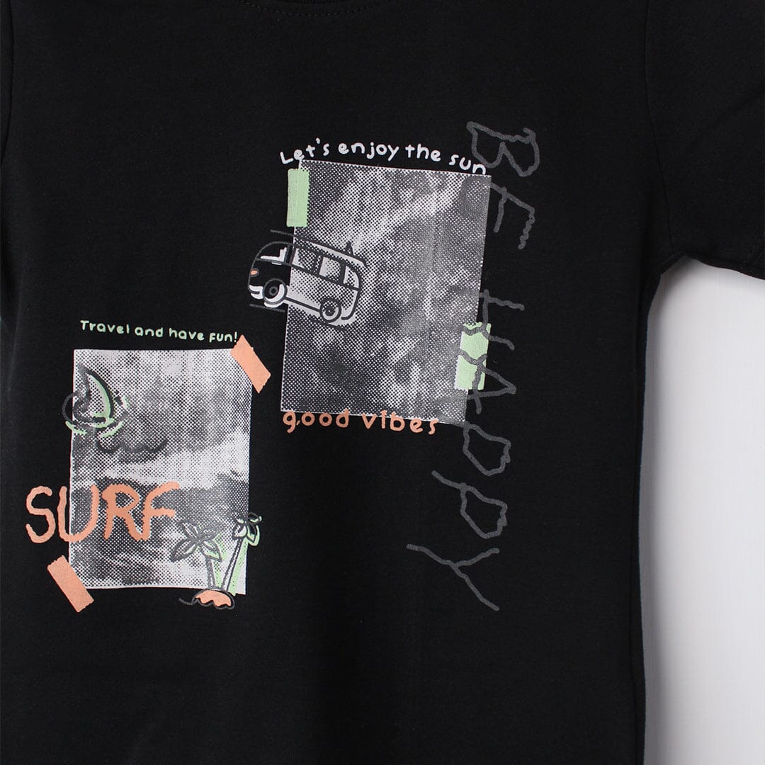 Desire Black Themed Boys T-Shirt T-Shirt Iluvlittlepeople 