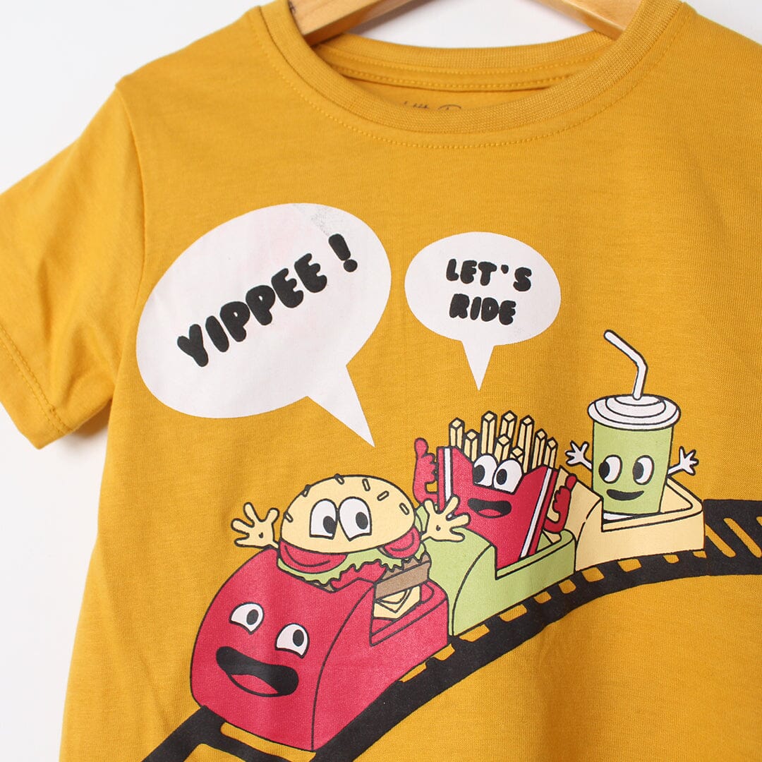 Stylish Yellow Themed Boys T-Shirt T-Shirt Iluvlittlepeople 