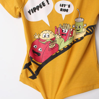 Stylish Yellow Themed Boys T-Shirt T-Shirt Iluvlittlepeople 