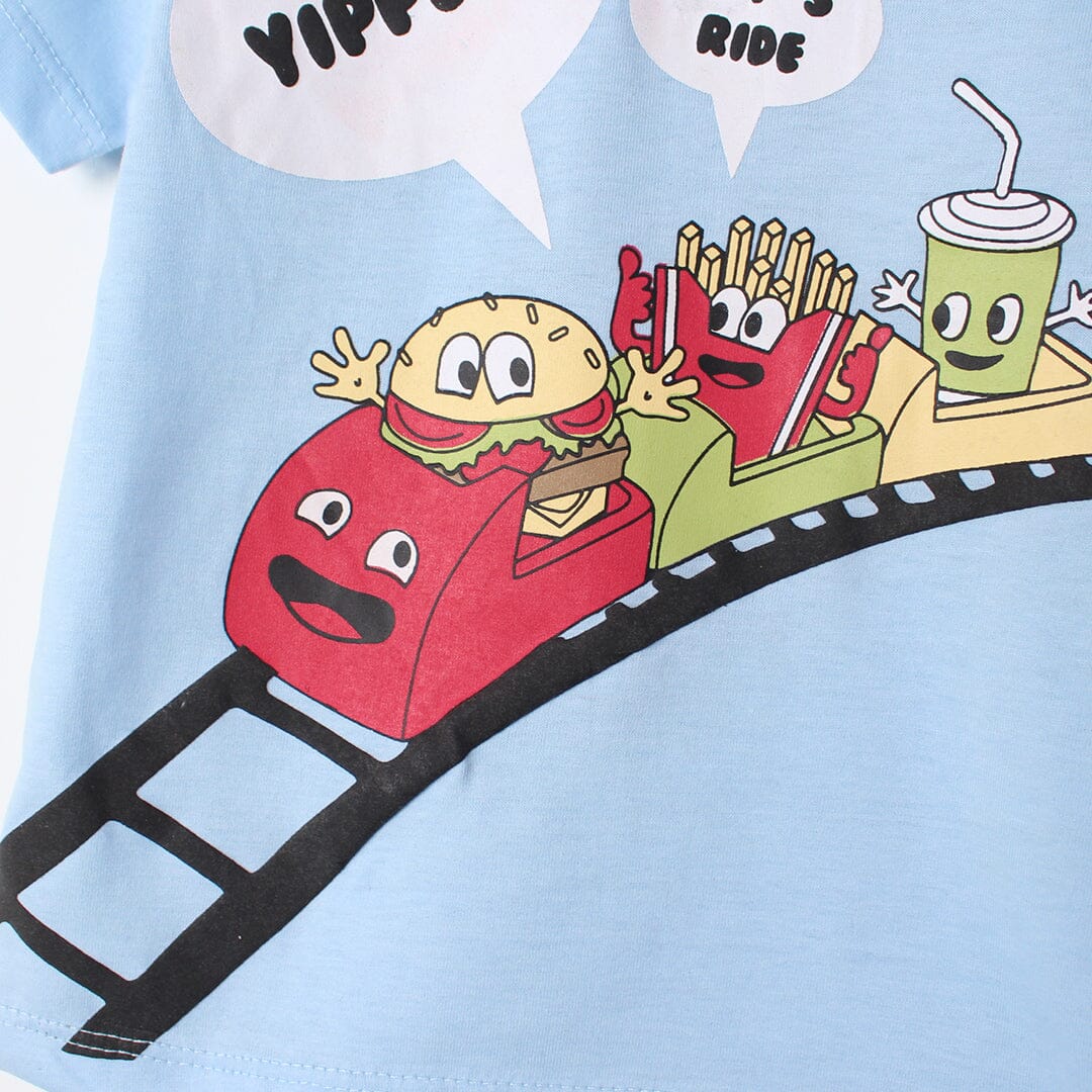 Desire Blue Themed Boys T-Shirt T-Shirt Iluvlittlepeople 