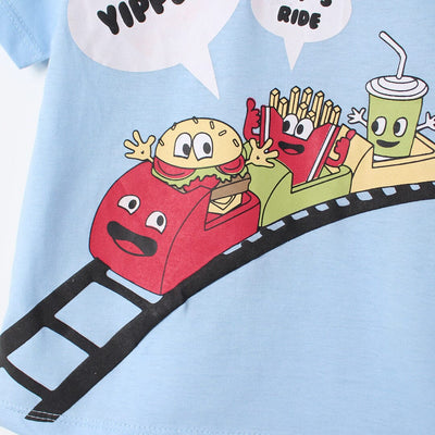 Desire Blue Themed Boys T-Shirt T-Shirt Iluvlittlepeople 