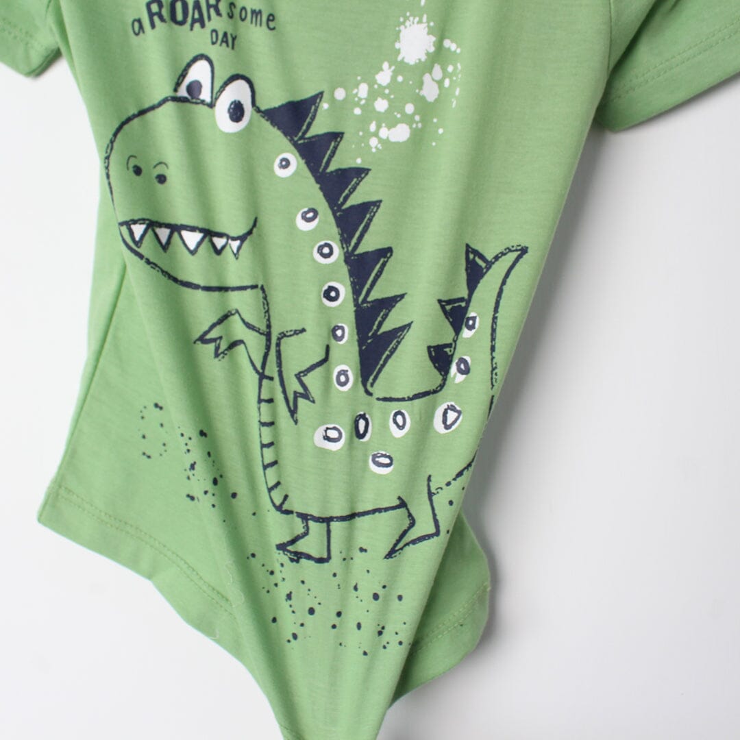 Stylish Green Themed Boys T-Shirt T-Shirt Iluvlittlepeople 