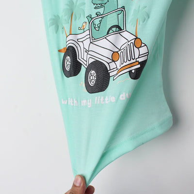 Decent Aqua Themed Boys T-Shirt T-Shirt Iluvlittlepeople 