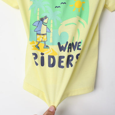 Stylish Yellow Themed Boys T-Shirt T-Shirt Iluvlittlepeople 