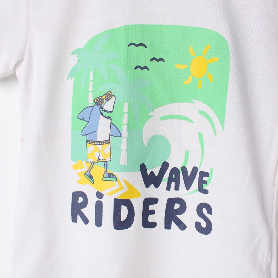 Unique White Themed Boys T-Shirt T-Shirt Iluvlittlepeople 