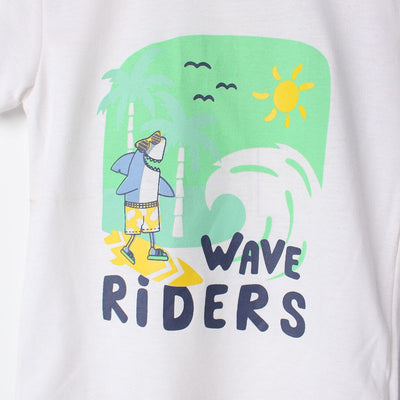Unique White Themed Boys T-Shirt T-Shirt Iluvlittlepeople 
